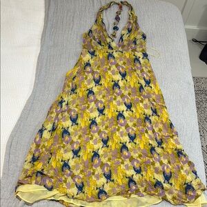 Zara Multicolor Halter Dress with Bead Details